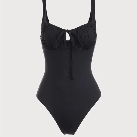 BERLOOK Cutout Tie One-Piece Swimsuit Sz S - Picture 9 of 12